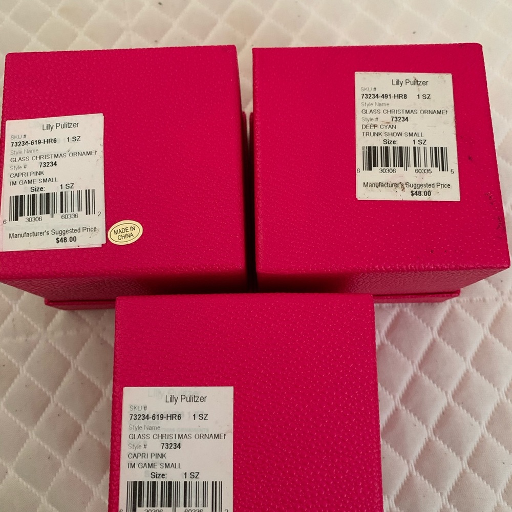 Lily Pulitzer ornaments